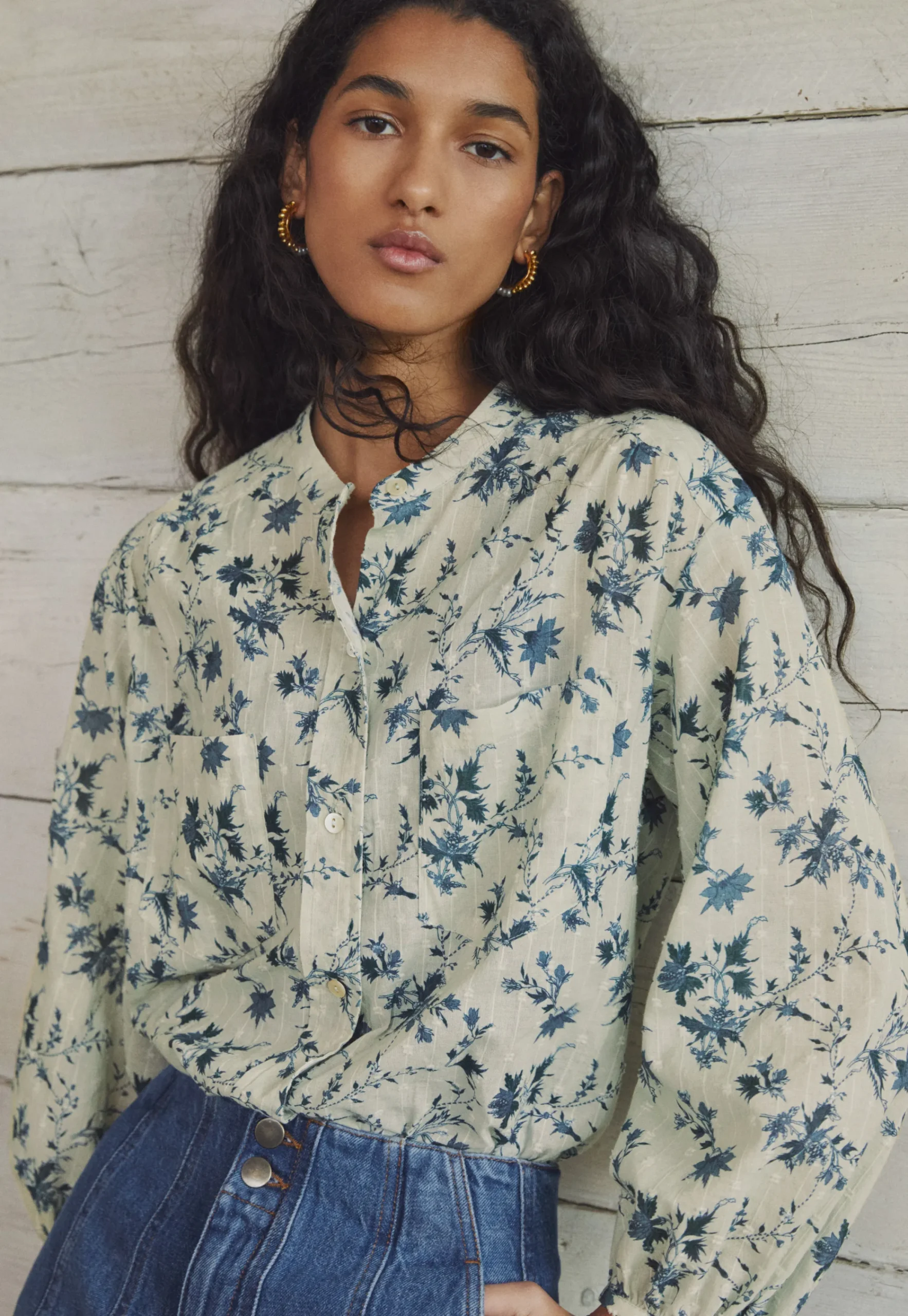 Printed Blouse*Wrap London Cheap