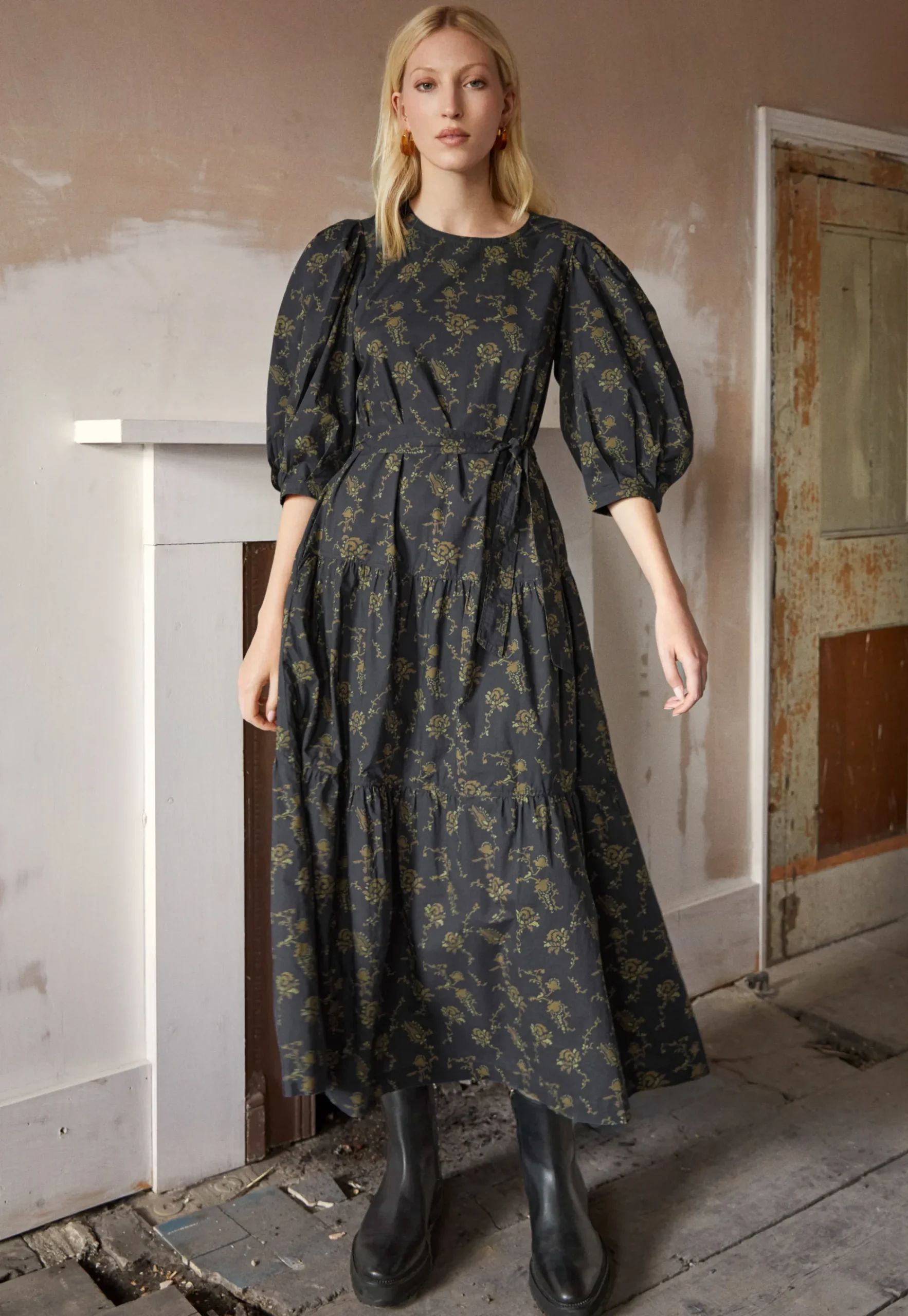Printed Dress*Wrap London New