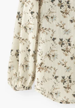 Printed High-Neck Blouse*Wrap London Cheap