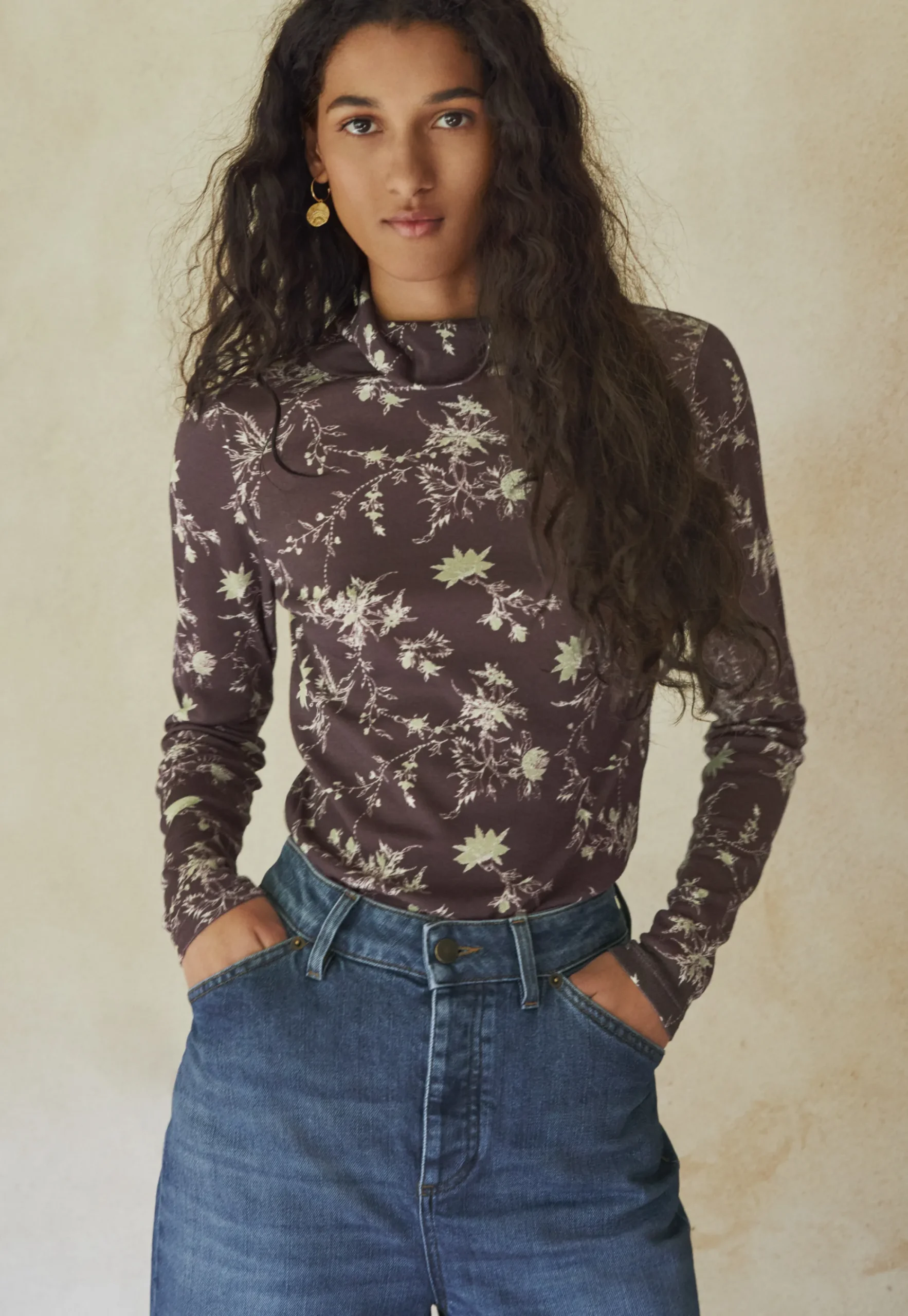 Printed Jersey Top*Wrap London Sale