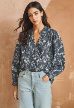 Printed Peasant Blouse*Wrap London New