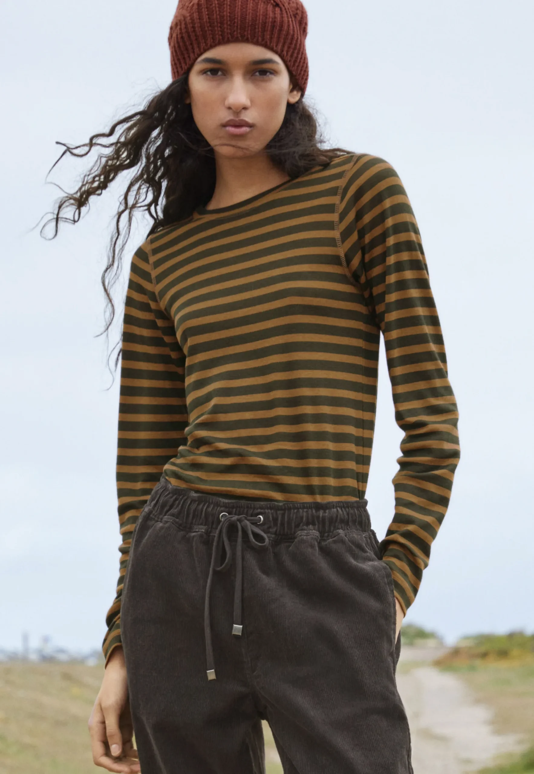Printed Striped Top*Wrap London Hot