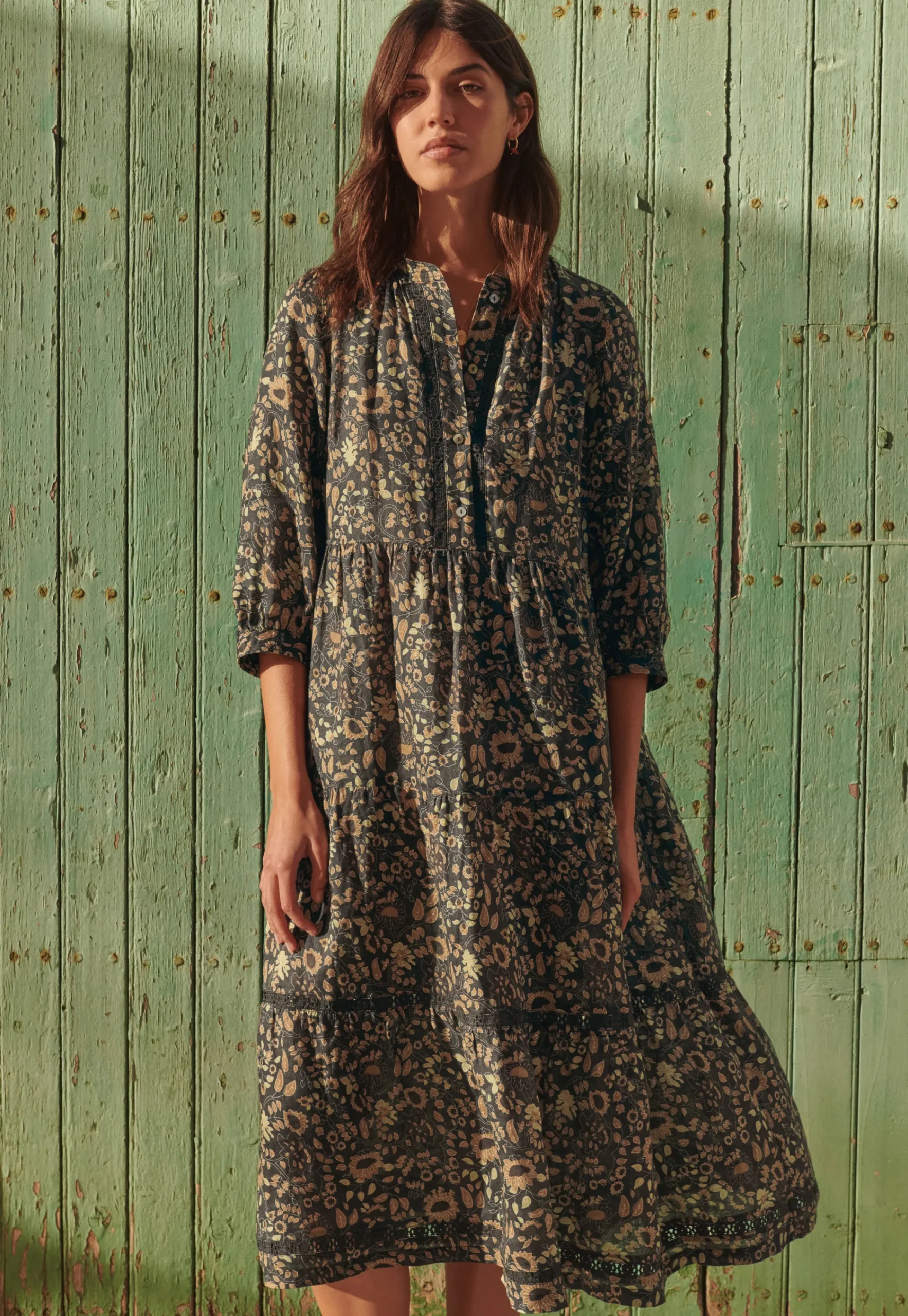 Printed Tiered Dress*Wrap London Outlet