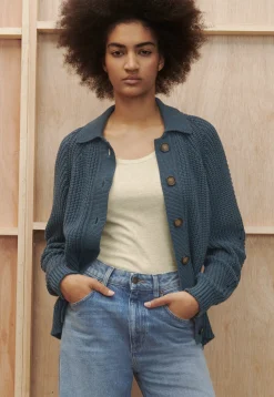 Rib-Stitch Cardigan*Wrap London Sale