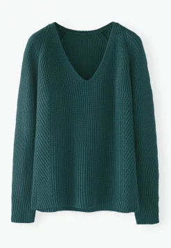 Rib-Stitch Sweater*Wrap London Shop