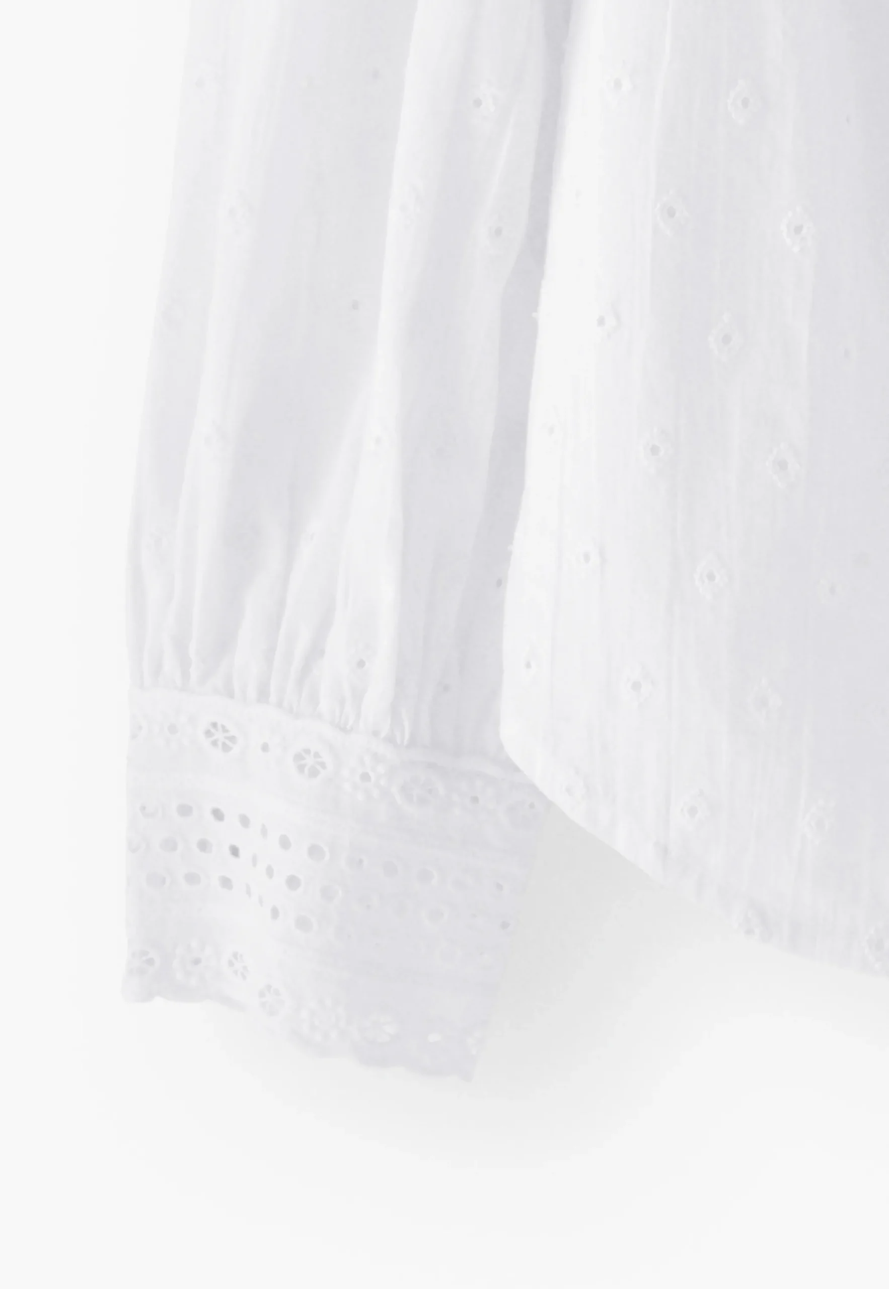 Ruffle-Neck Broderie Blouse*Wrap London Store
