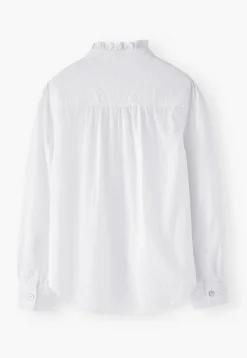 Ruffle-Neck Broderie Blouse*Wrap London Store