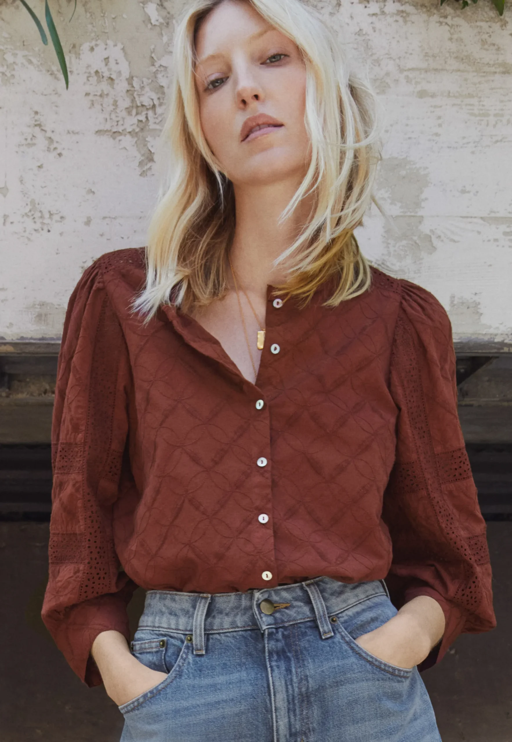 Schiffli Blouse*Wrap London Online