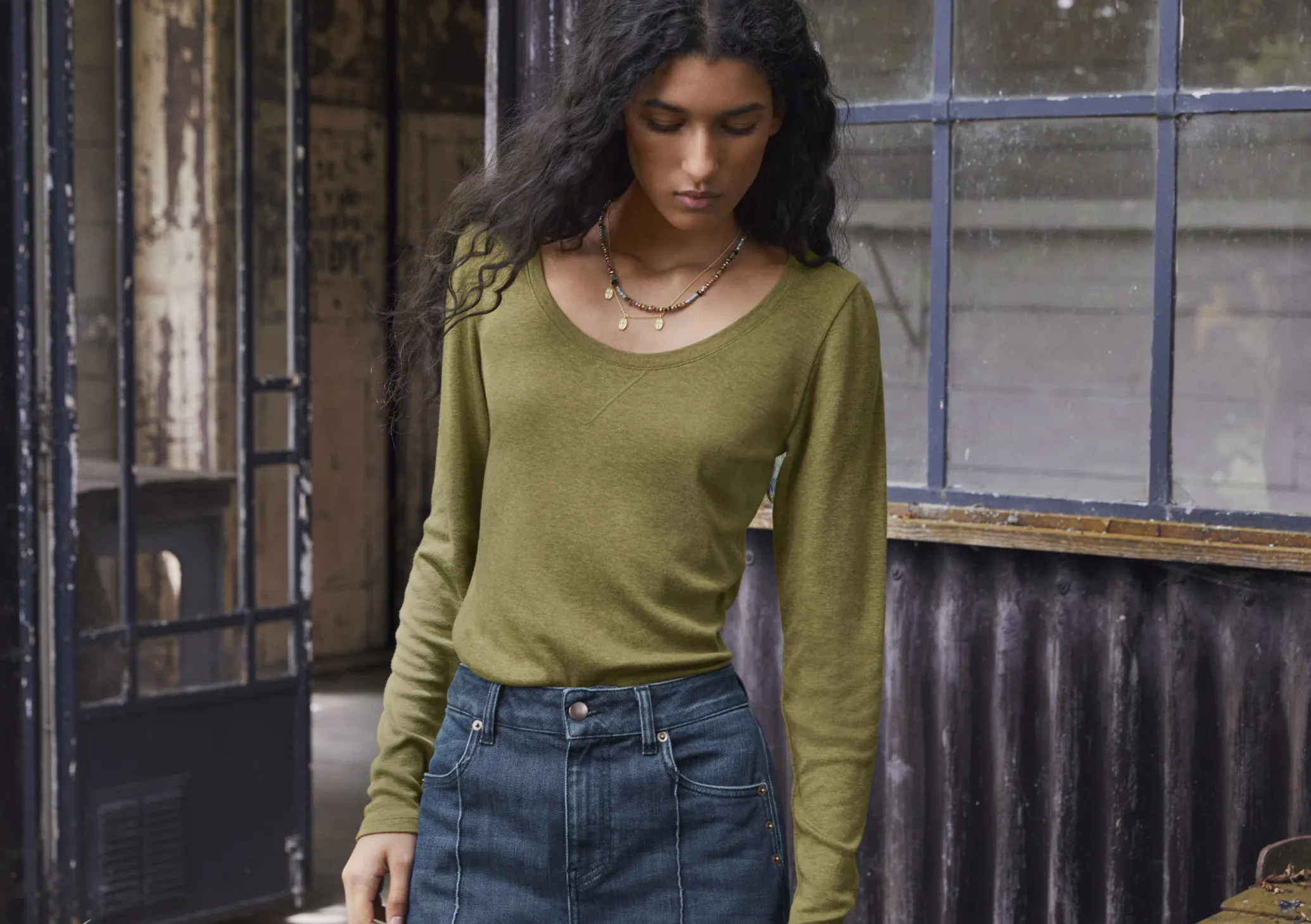 Scoop-Neck Top*Wrap London Clearance