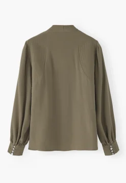 Stitch-Detail Blouse*Wrap London Cheap