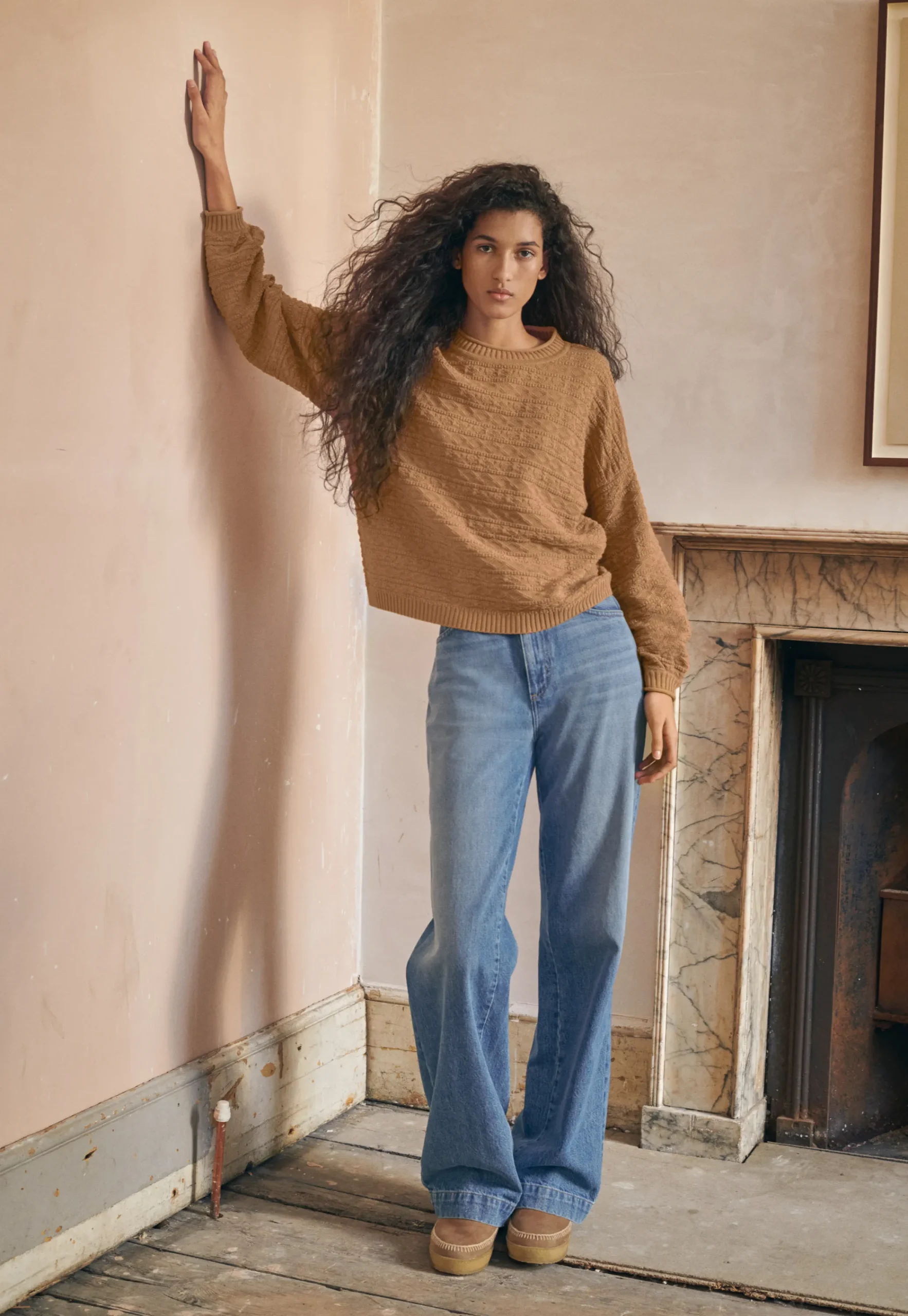 Stitch-Detail Sweater*Wrap London Discount