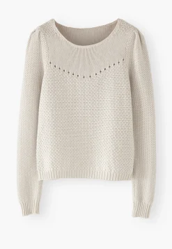 Stitch-Mixing Pointelle Sweater*Wrap London Best Sale