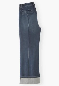 Straight Turned-Up-Hem Jeans*Wrap London Cheap