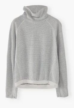 Striped Funnel-Neck Top*Wrap London Best Sale