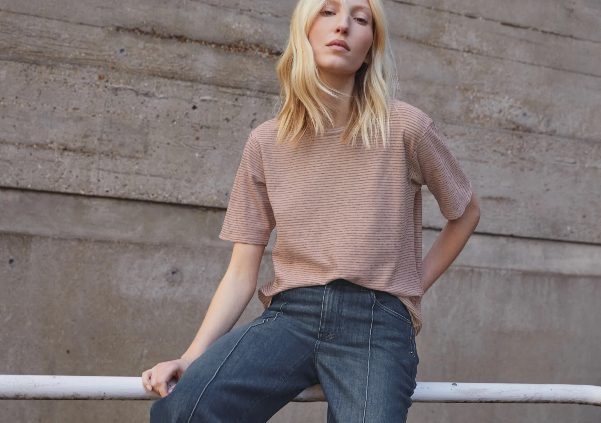 Striped T-Shirt*Wrap London Cheap