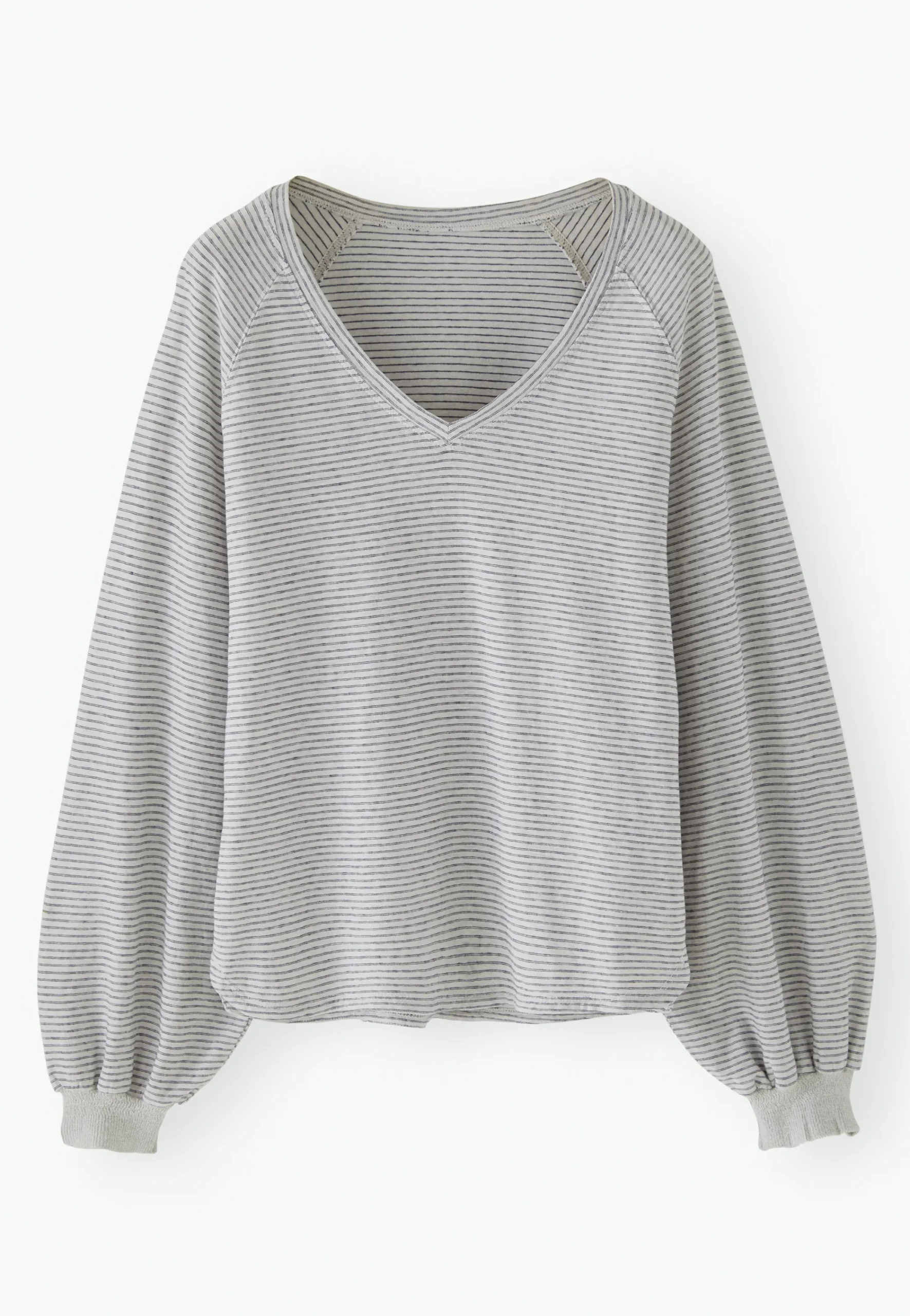 Striped V-Neck Top*Wrap London Store