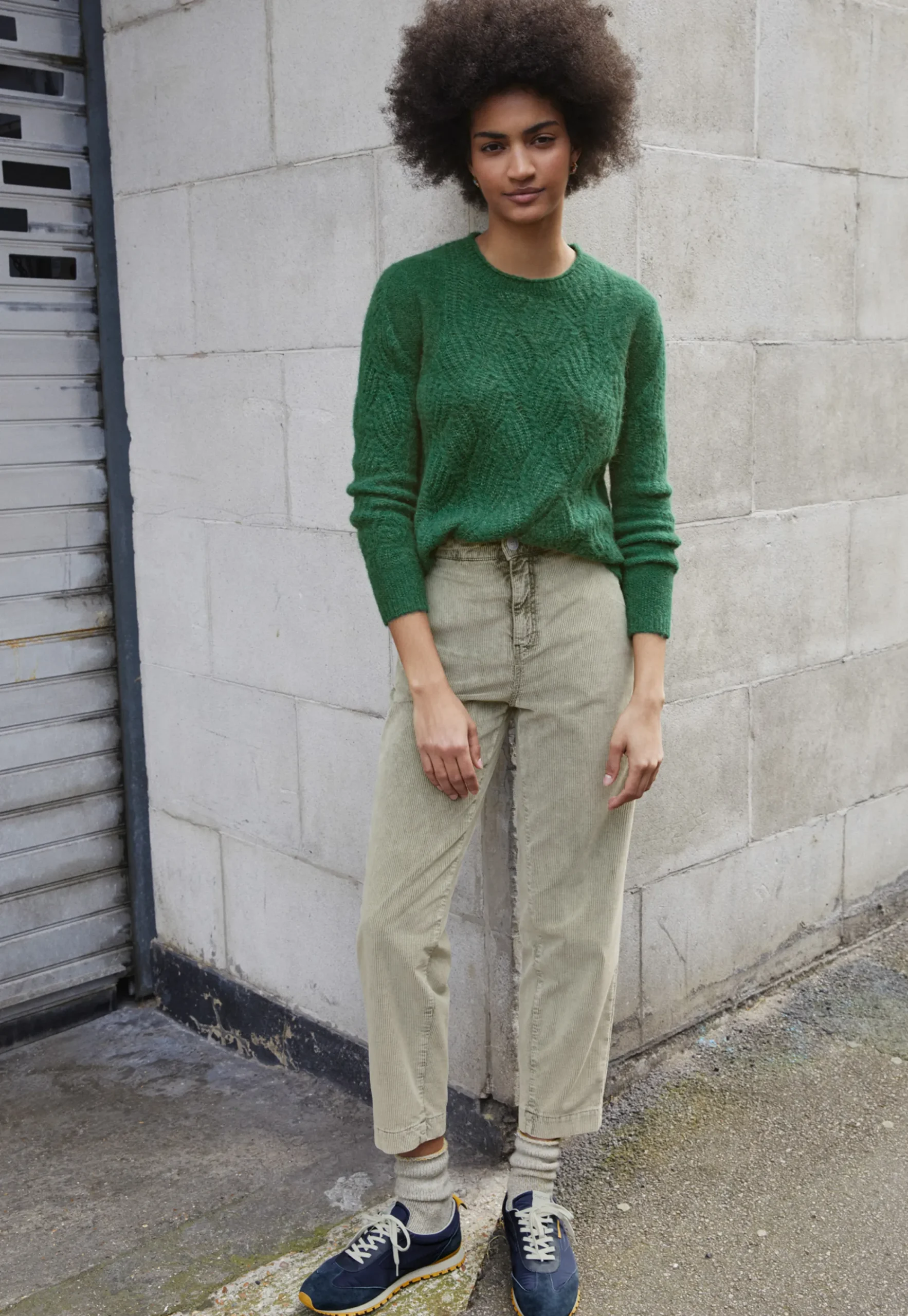 Wave-Stitch Sweater*Wrap London Clearance