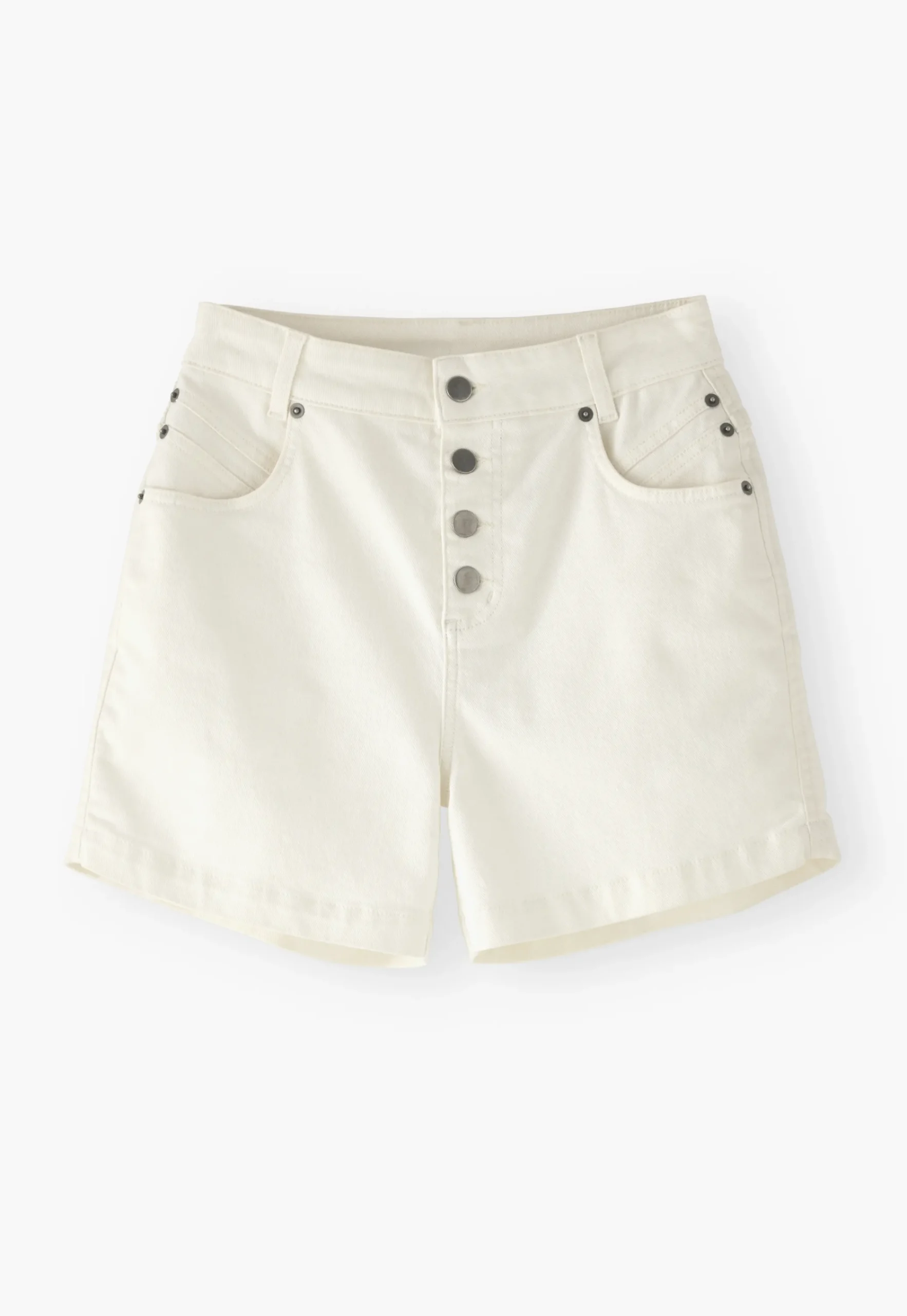 White Denim Shorts*Wrap London Clearance