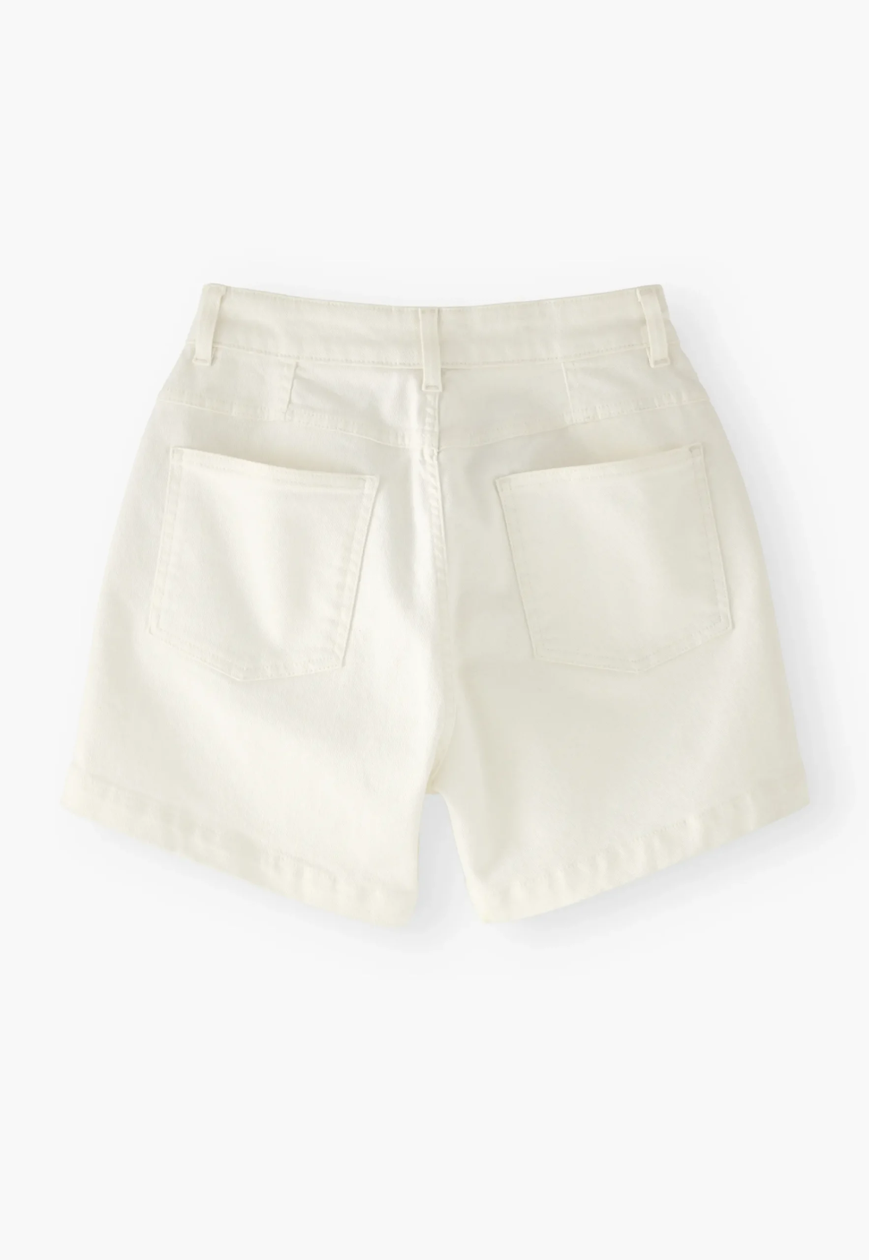 White Denim Shorts*Wrap London Clearance