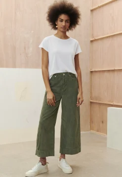 Wide-Leg Cord Trousers*Wrap London Online