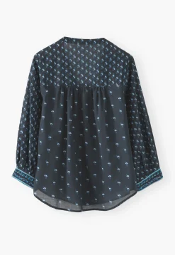 Woodblock-Printed Patchwork Shirt*Wrap London New