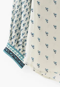 Woodblock-Printed Patchwork Shirt*Wrap London Discount