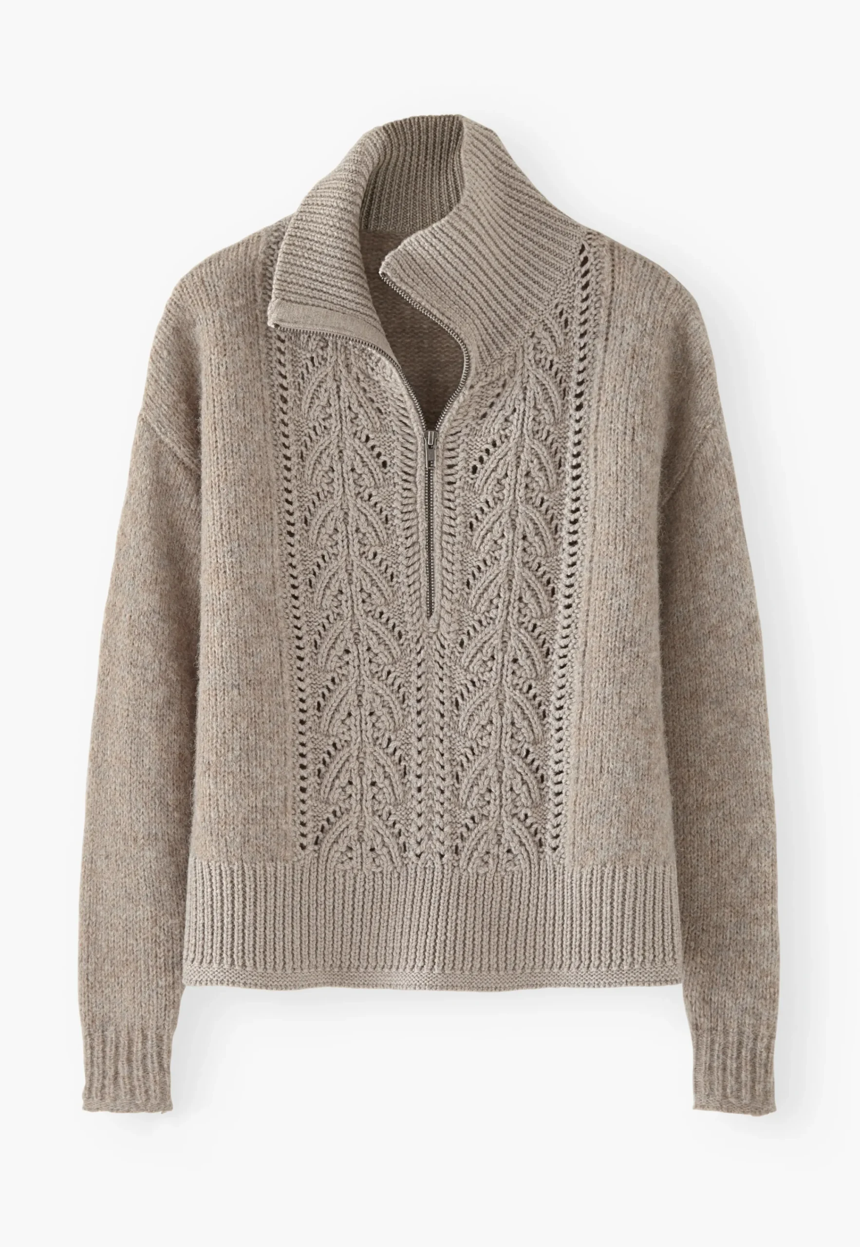 Zip-Neck Sweater*Wrap London Clearance